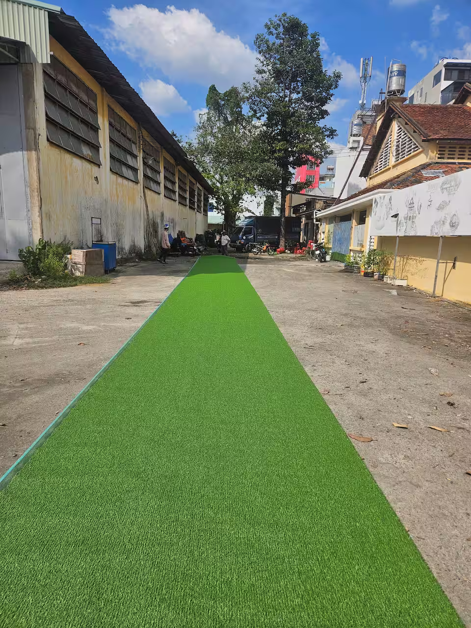 Cỏ nhân tạo 2cm tốt